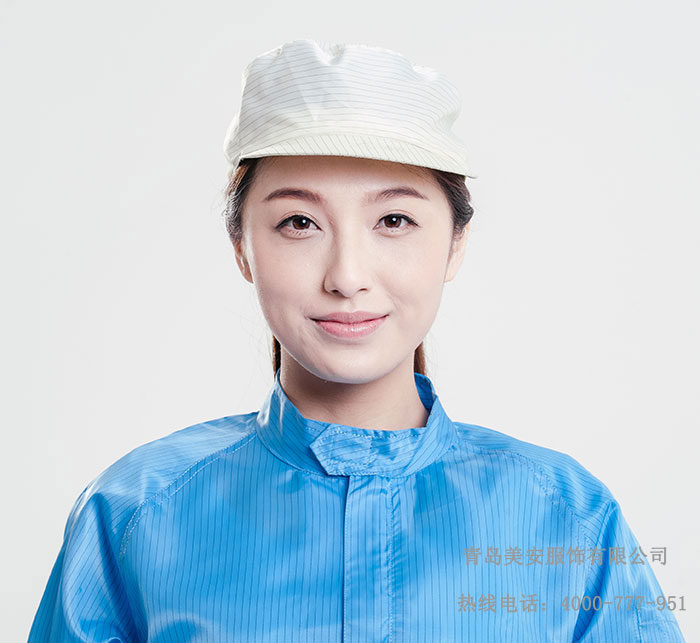 卡扣式防静电小工帽