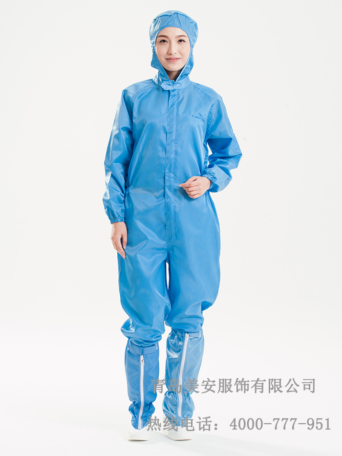 无尘防静电连体服批发定制厂家防静电三连体